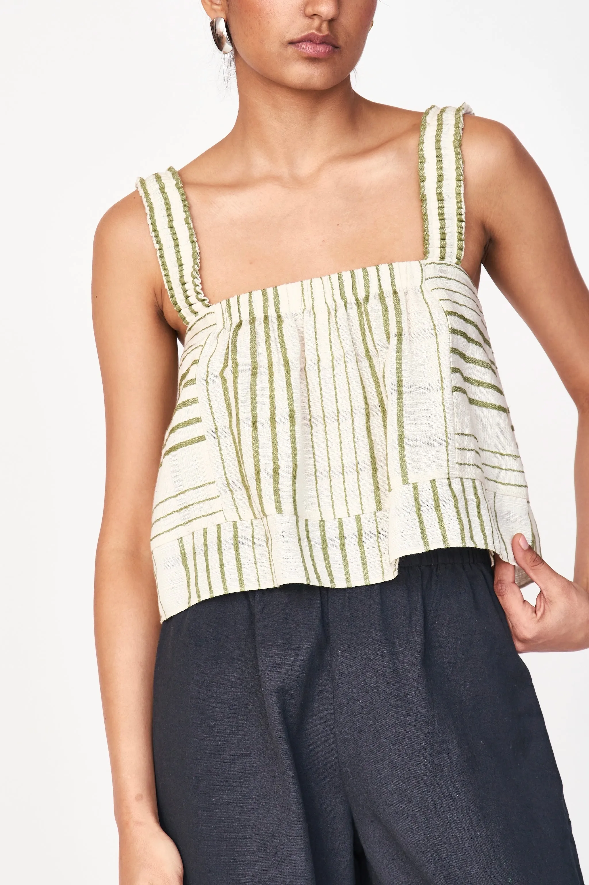 Monaco Tank in Garden Stripe