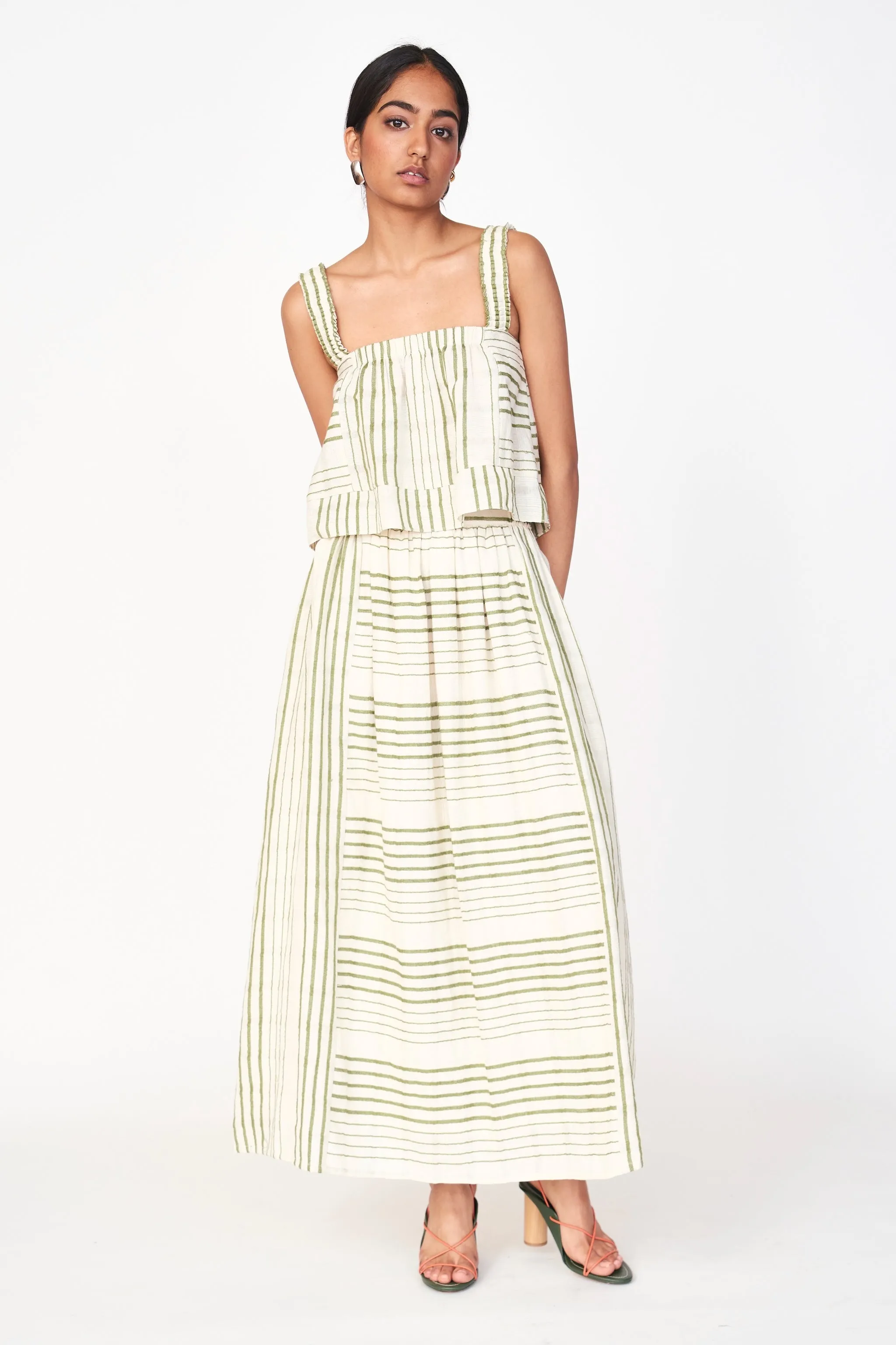 Monaco Tank in Garden Stripe