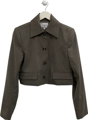 NA-KD Brown Short Blazer Jacket UK 6