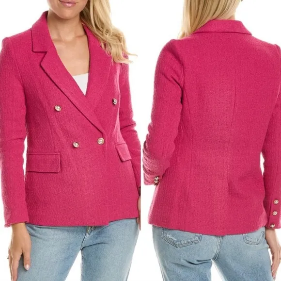 NANETTE LEPORE | Double-breasted Tweed Blazer 10/12