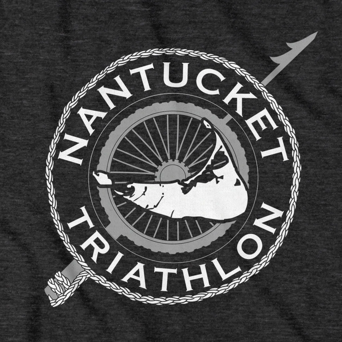 Nantucket Triathlon White Logo T-Shirt