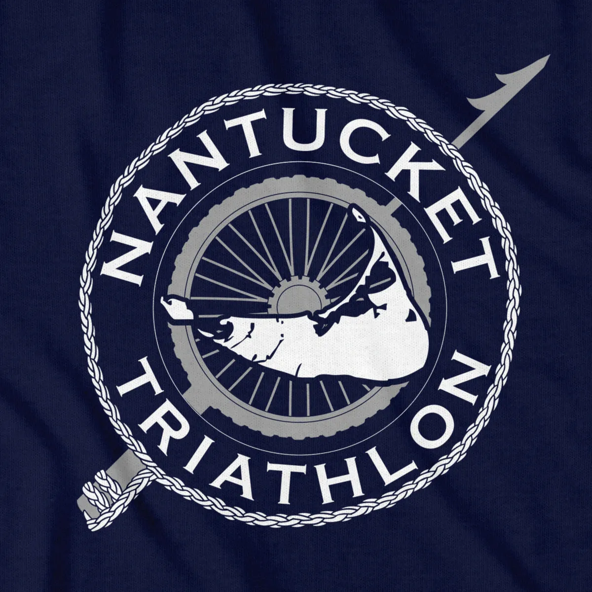 Nantucket Triathlon White Logo T-Shirt