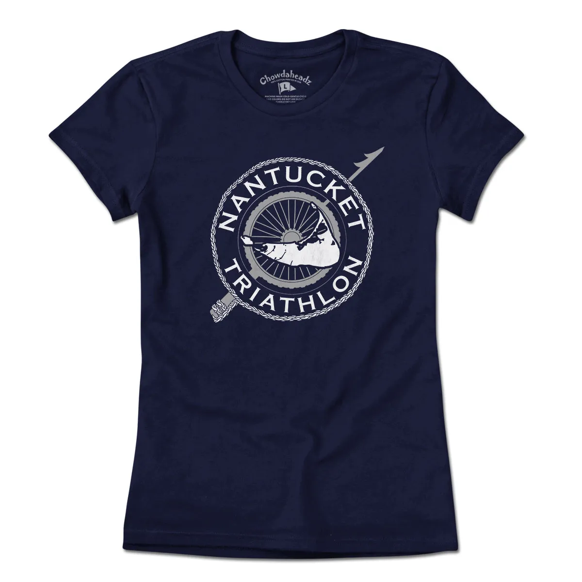Nantucket Triathlon White Logo T-Shirt