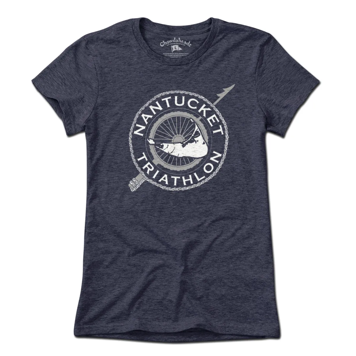 Nantucket Triathlon White Logo T-Shirt