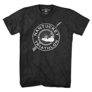 Nantucket Triathlon White Logo T-Shirt