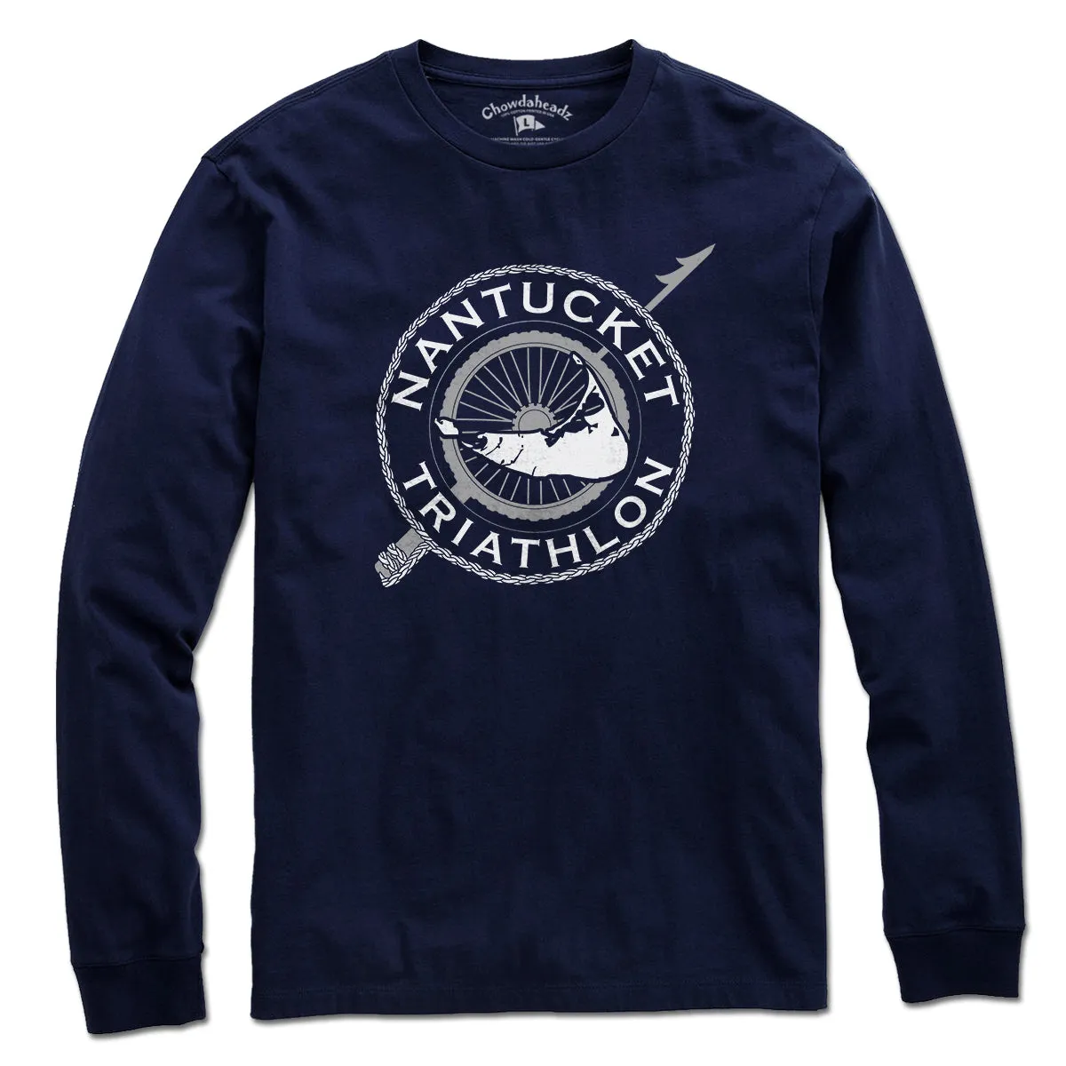 Nantucket Triathlon White Logo T-Shirt