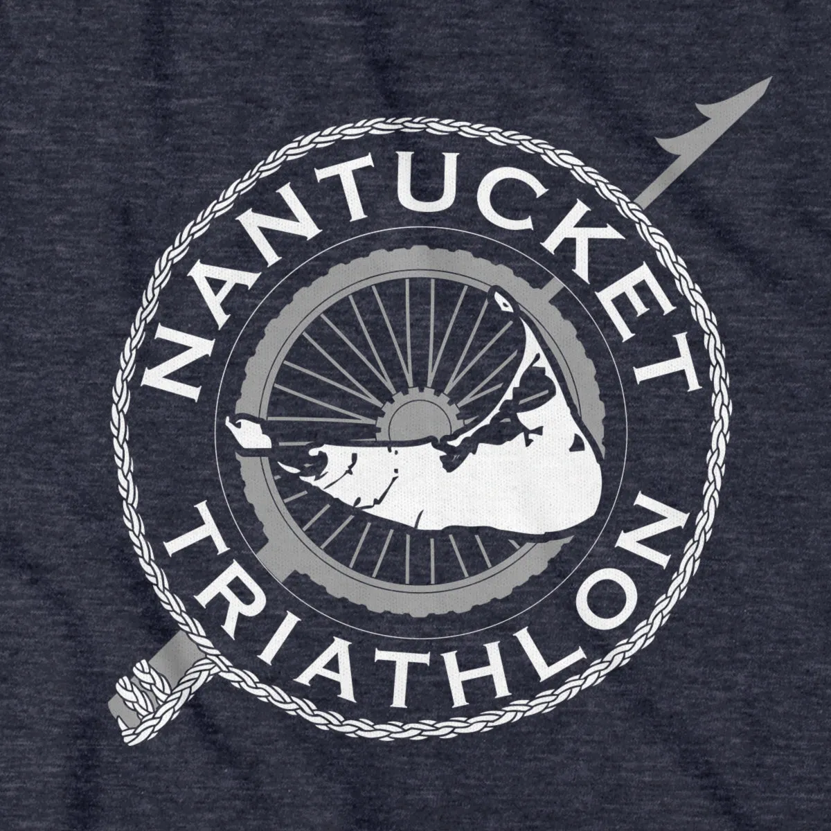 Nantucket Triathlon White Logo T-Shirt