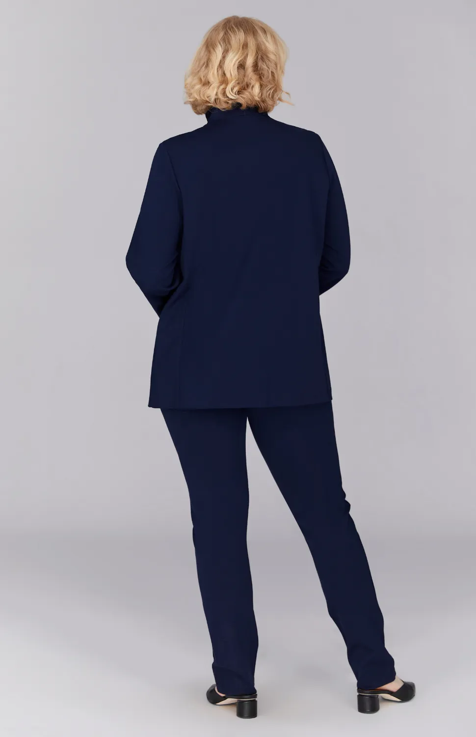 Narrow Ponte Pant w/Wide Elastic Waistband