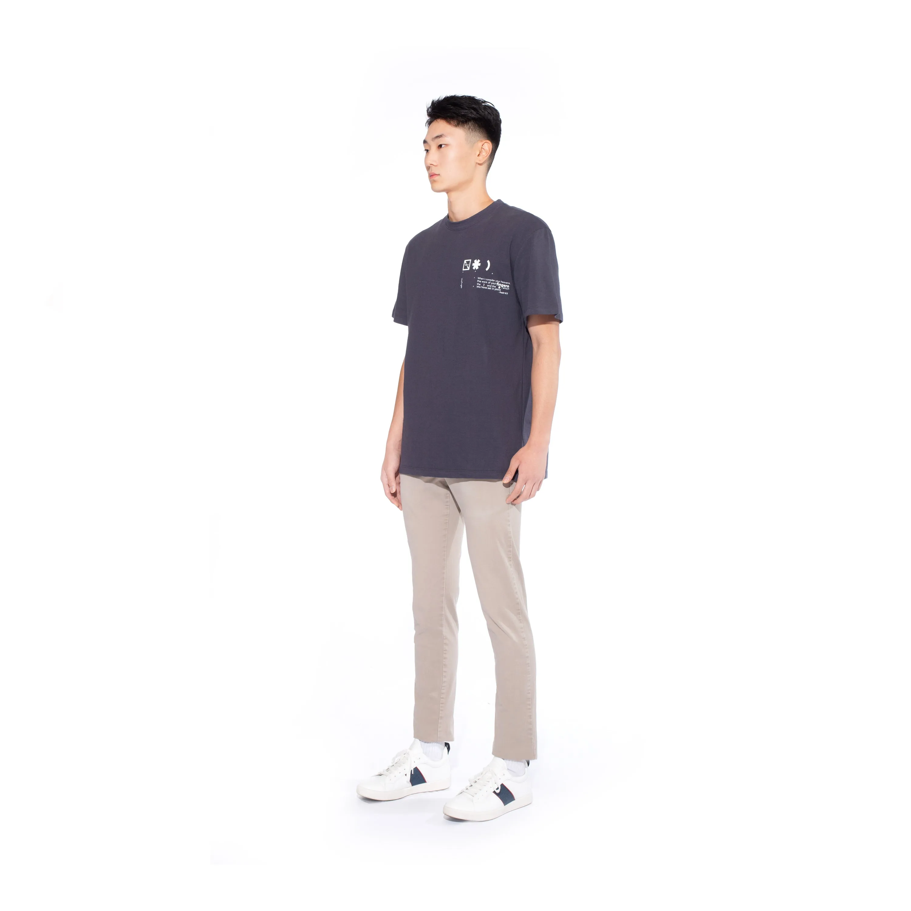 NEBO RELAXED FIT T-SHIRT / UNISEX / CHARCOAL