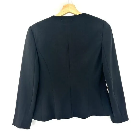 NEW Aritzia Wilfred Ezquis Crop Open Blazer Sz 2 Black
