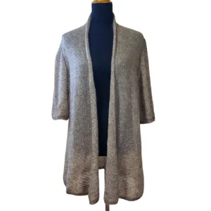 New Eileen Fisher Mohair Wool Blend Cardigan Sweater Size L