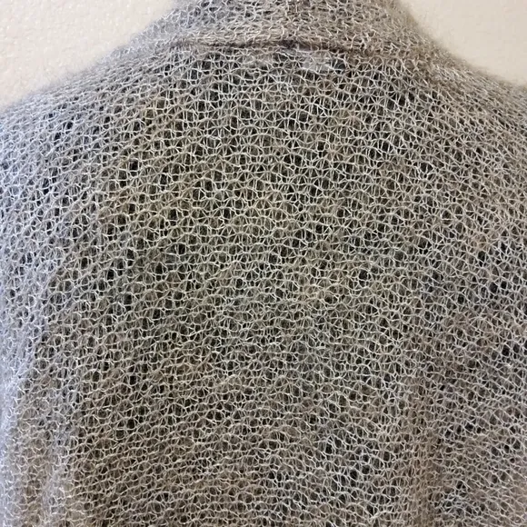 New Eileen Fisher Mohair Wool Blend Cardigan Sweater Size L