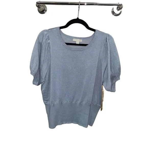 New Ryegrass Short Sleeve Sweater Top L