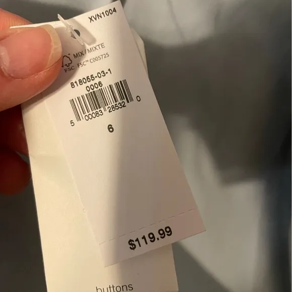 New with tags Banana Republic linen double breasted blazer in dream