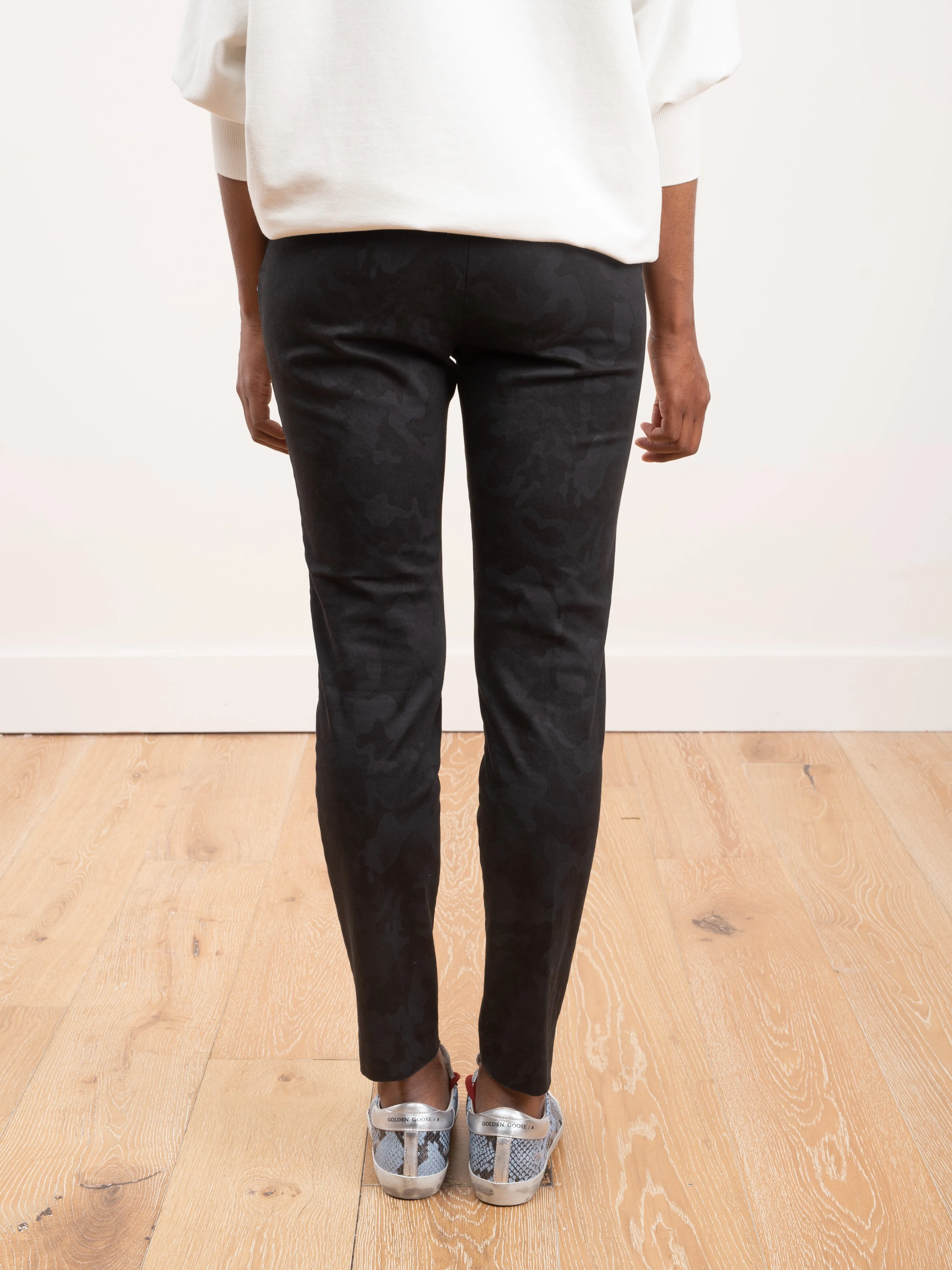 new york slim pant - camo tonal jacquard