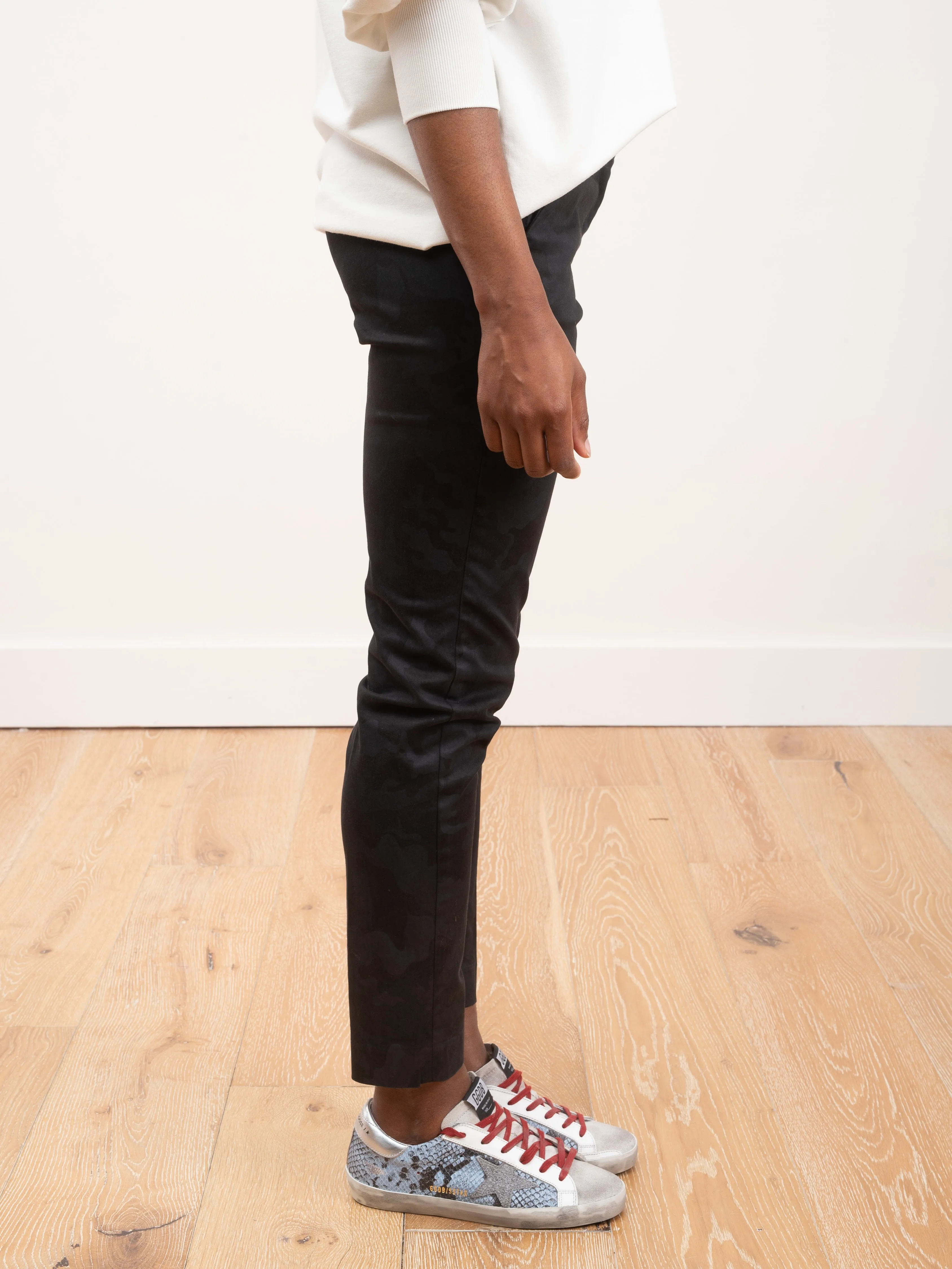 new york slim pant - camo tonal jacquard