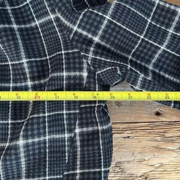 NWT Free People Lined Black Plaid Blazer Size Small