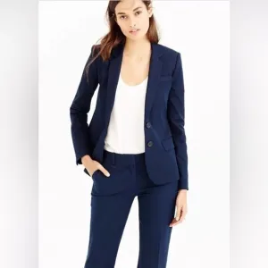 NWT J.Crew navy blue Thompson schoolboy blazer, size 00.
