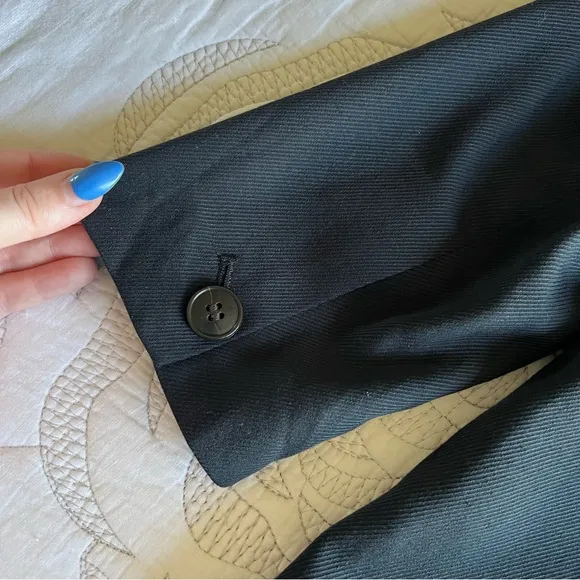 NWT - Madewell - Drapeweave Caldwell Double-Breasted Blazer - True Black