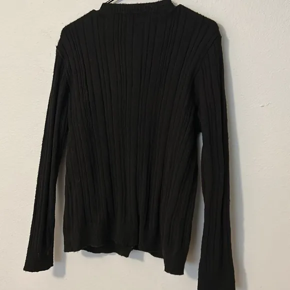 NWT Max Studio Pullover Cardigan sweater, black, women’s size Large.