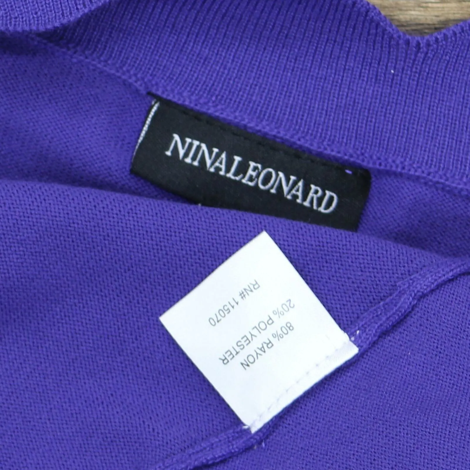 NWT Nina Leonard Women's Scallop Bolero Cardigan Sweater Small Medium
