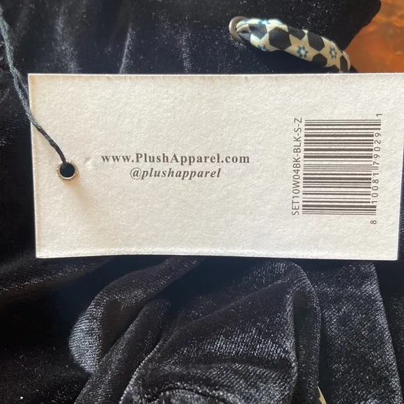 NWT Revolve Velvet Wrap Jacket and Cropped Pant Pajama Set