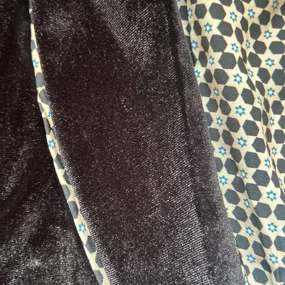 NWT Revolve Velvet Wrap Jacket and Cropped Pant Pajama Set