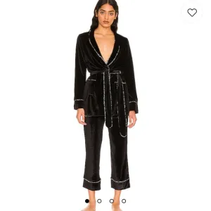 NWT Revolve Velvet Wrap Jacket and Cropped Pant Pajama Set