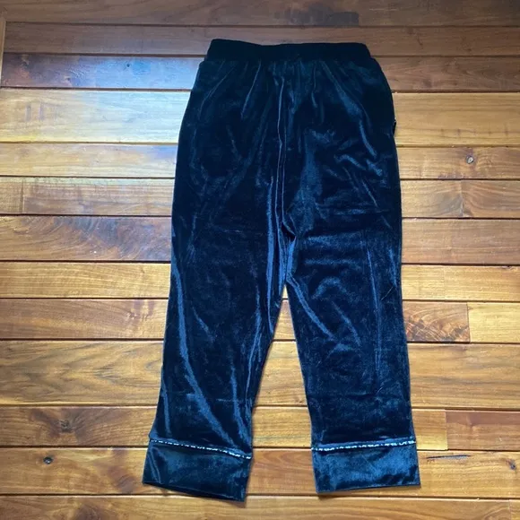 NWT Revolve Velvet Wrap Jacket and Cropped Pant Pajama Set
