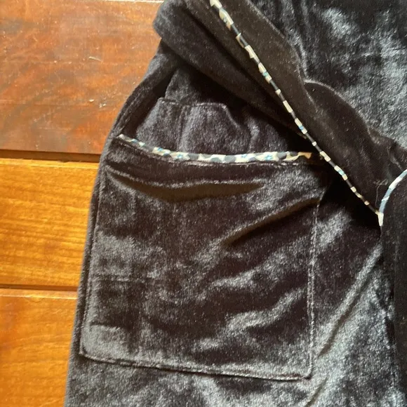 NWT Revolve Velvet Wrap Jacket and Cropped Pant Pajama Set