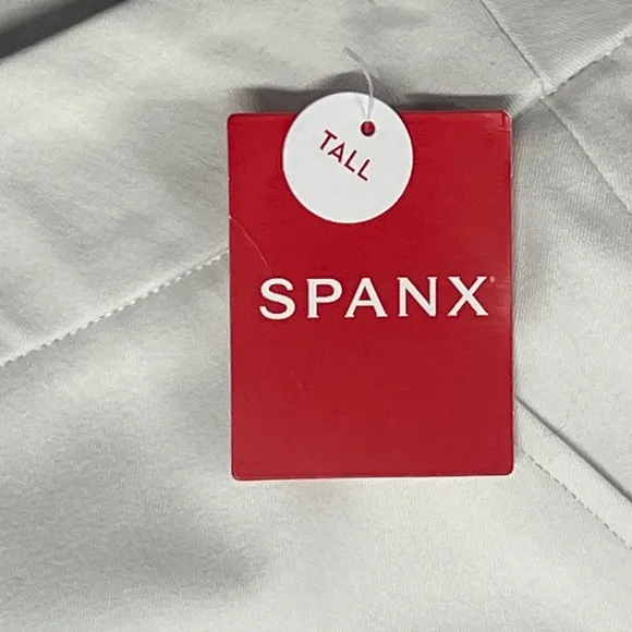 NWT SPANX On-The-Go Slim Straight Pant Classic White - 20372