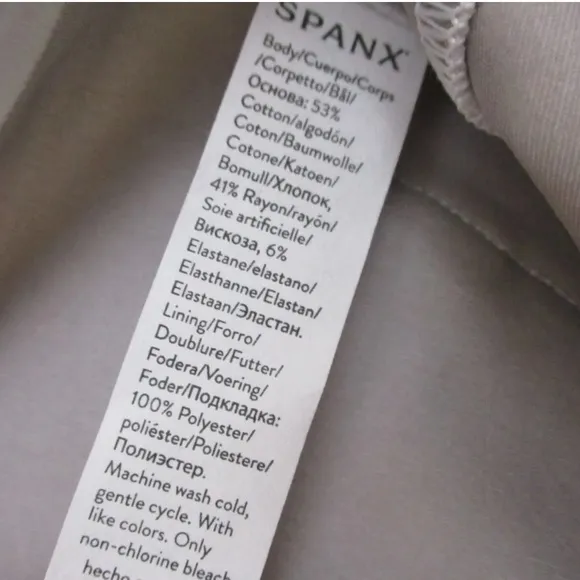 NWT SPANX On-The-Go Slim Straight Pant Classic White - 20372