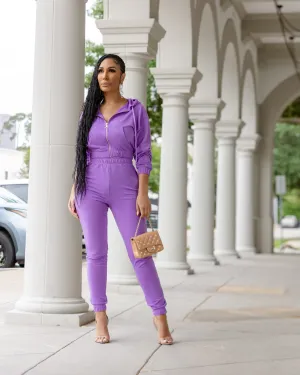 Nyala (Violet Jogger Set)