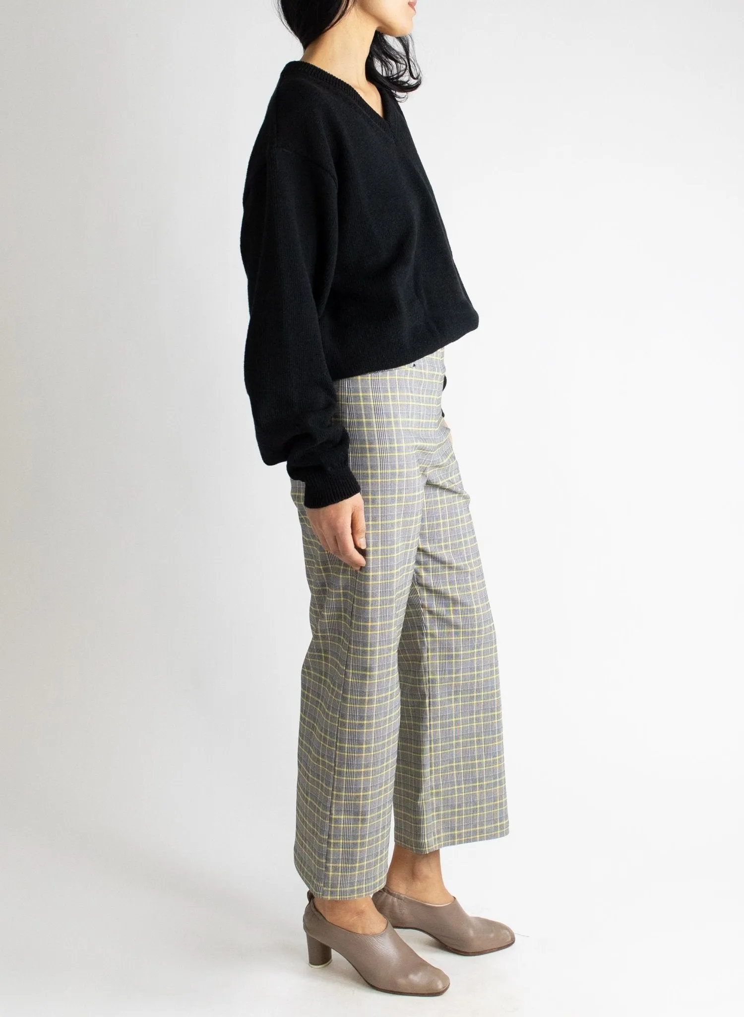 Odette Pant - Yellow Check