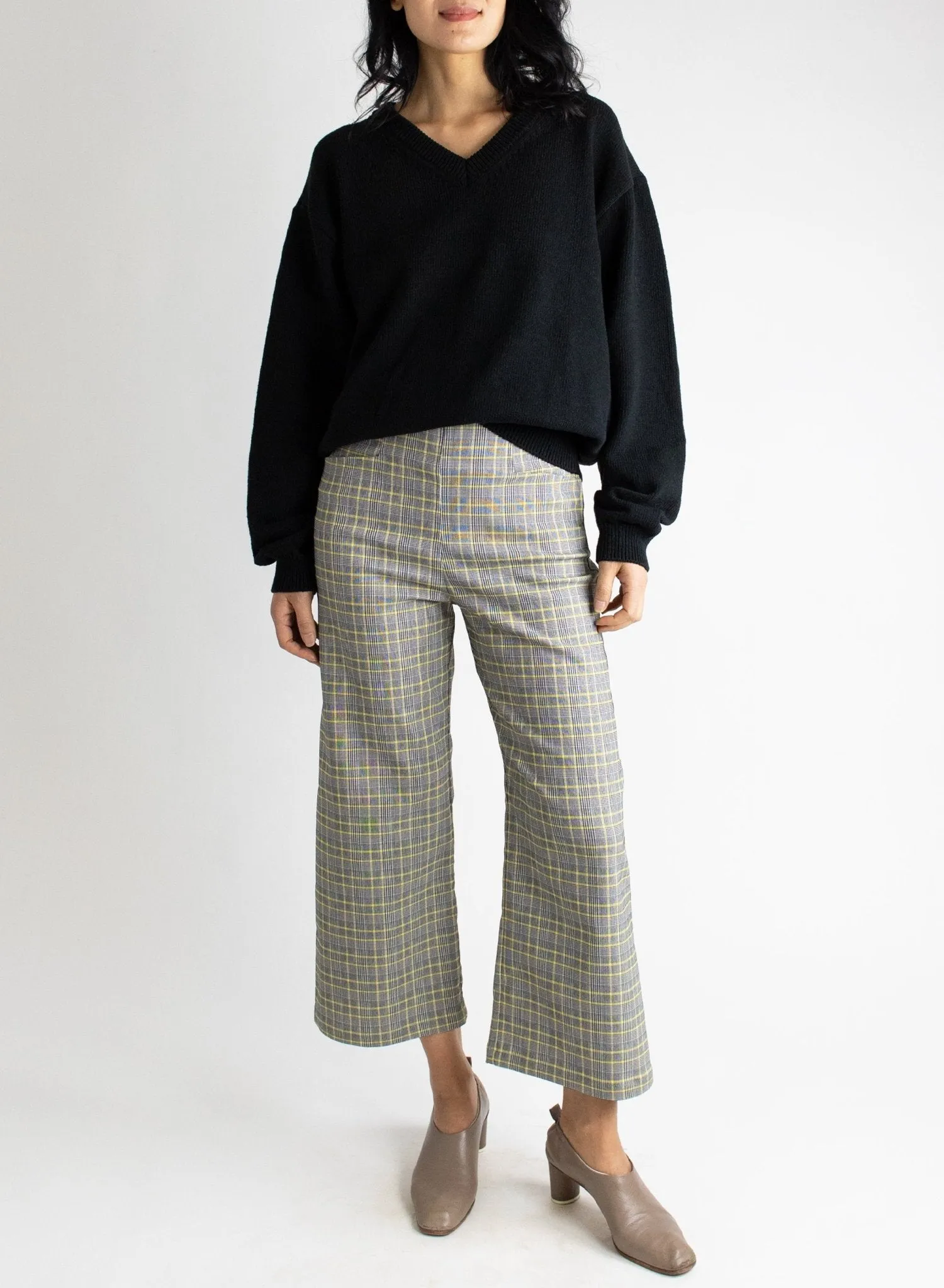 Odette Pant - Yellow Check