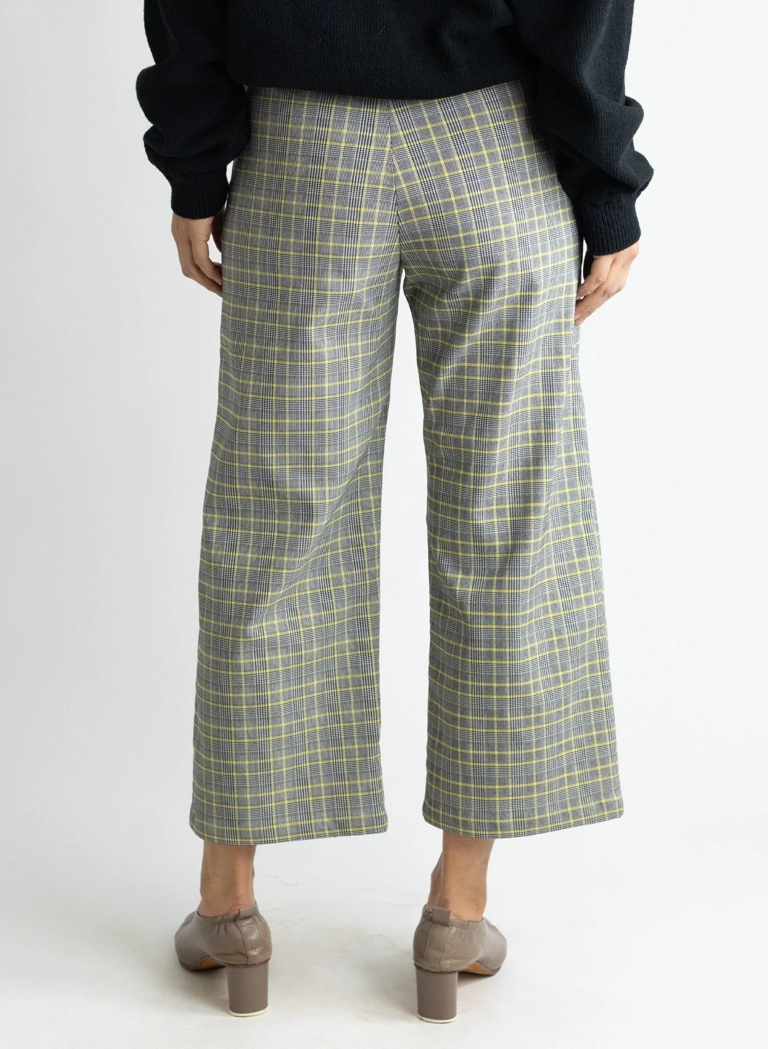 Odette Pant - Yellow Check