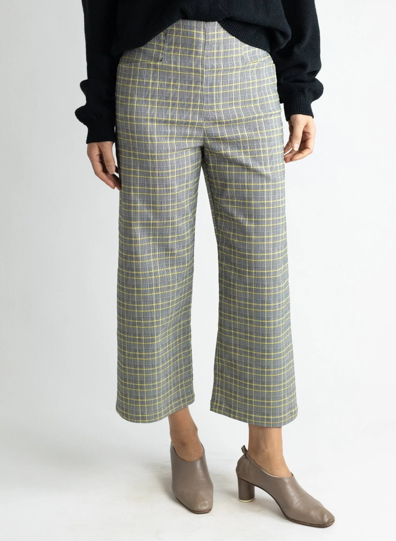 Odette Pant - Yellow Check