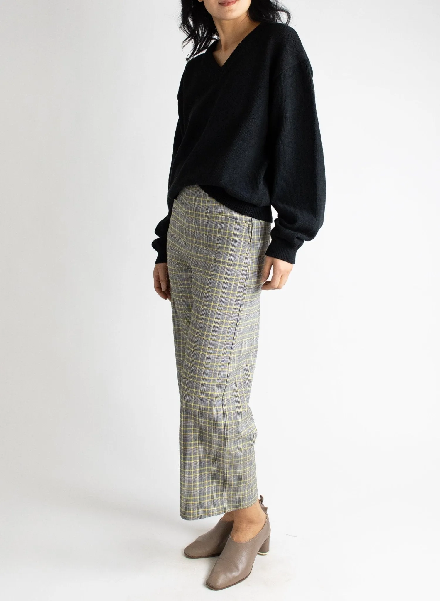 Odette Pant - Yellow Check