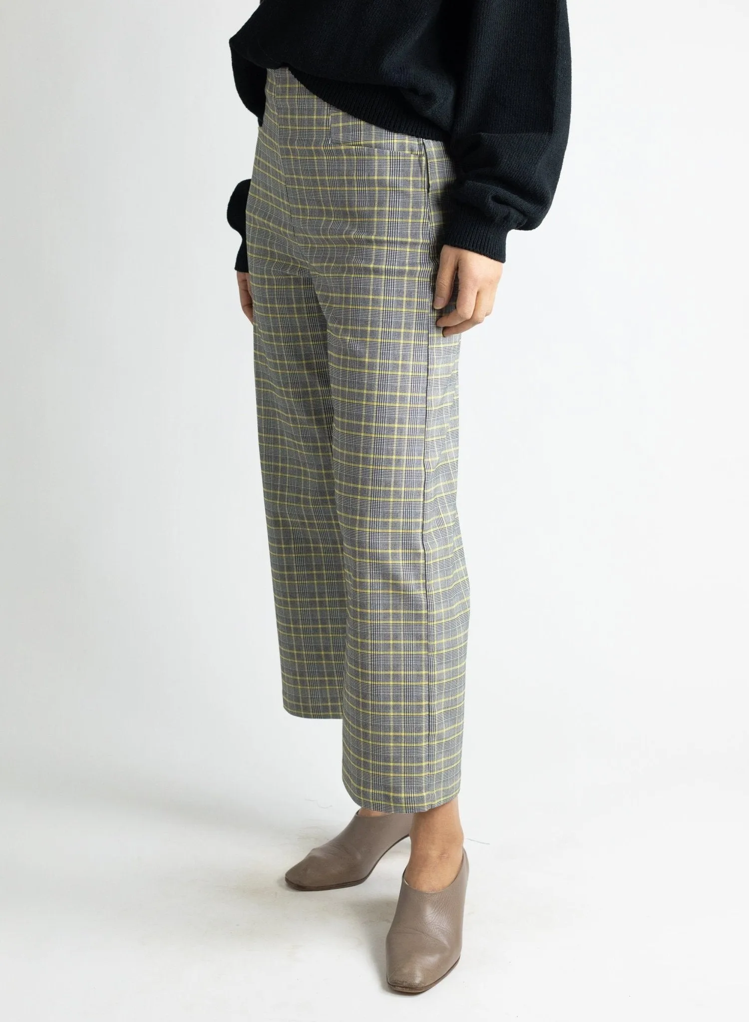 Odette Pant - Yellow Check