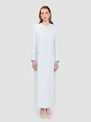 Ohood Long Jacket - Cloud Blue