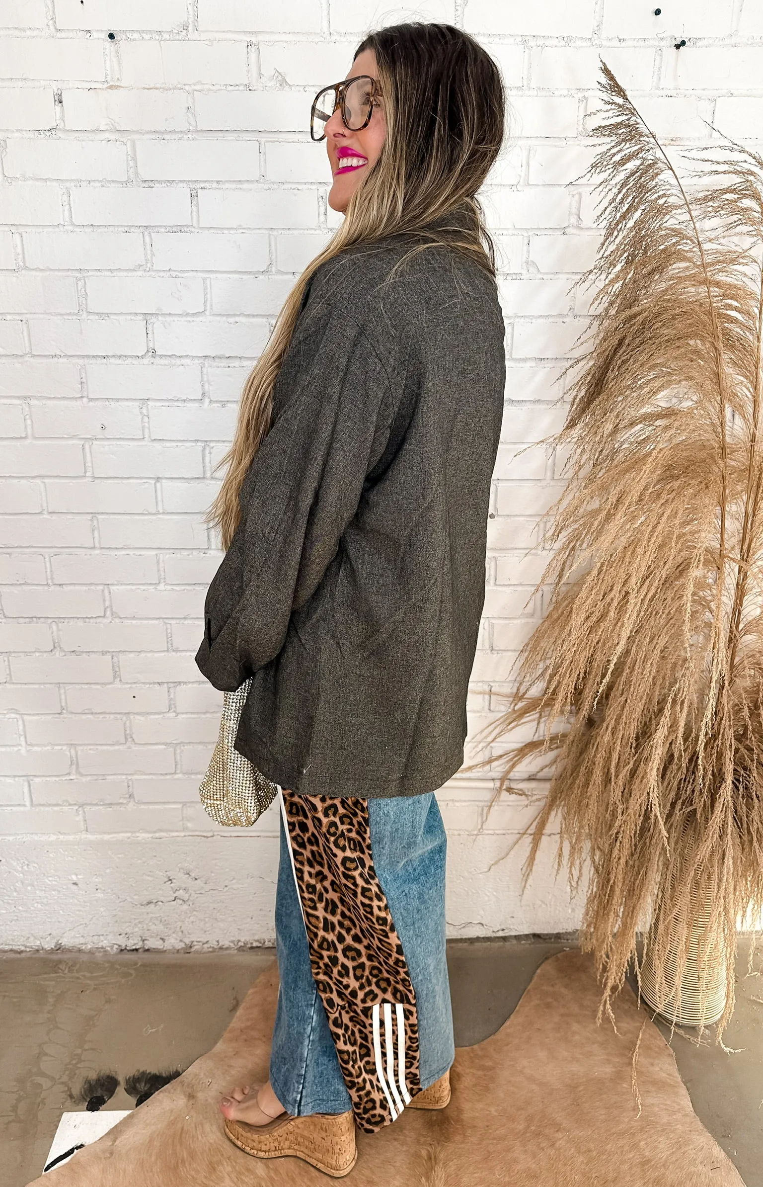 Old Man’s Oversized Grey Blazer