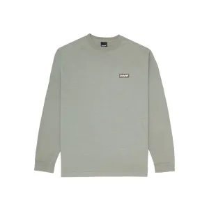 Only NY Block Logo Long Sleeve T-Shirt - Light Sage/Brown