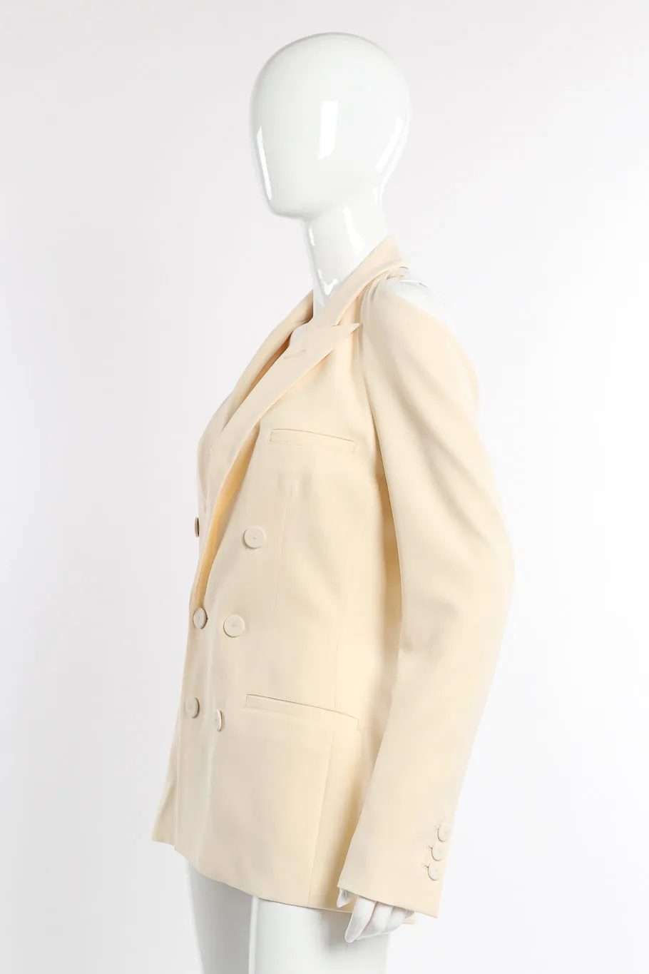 Open Cowl Back Blazer