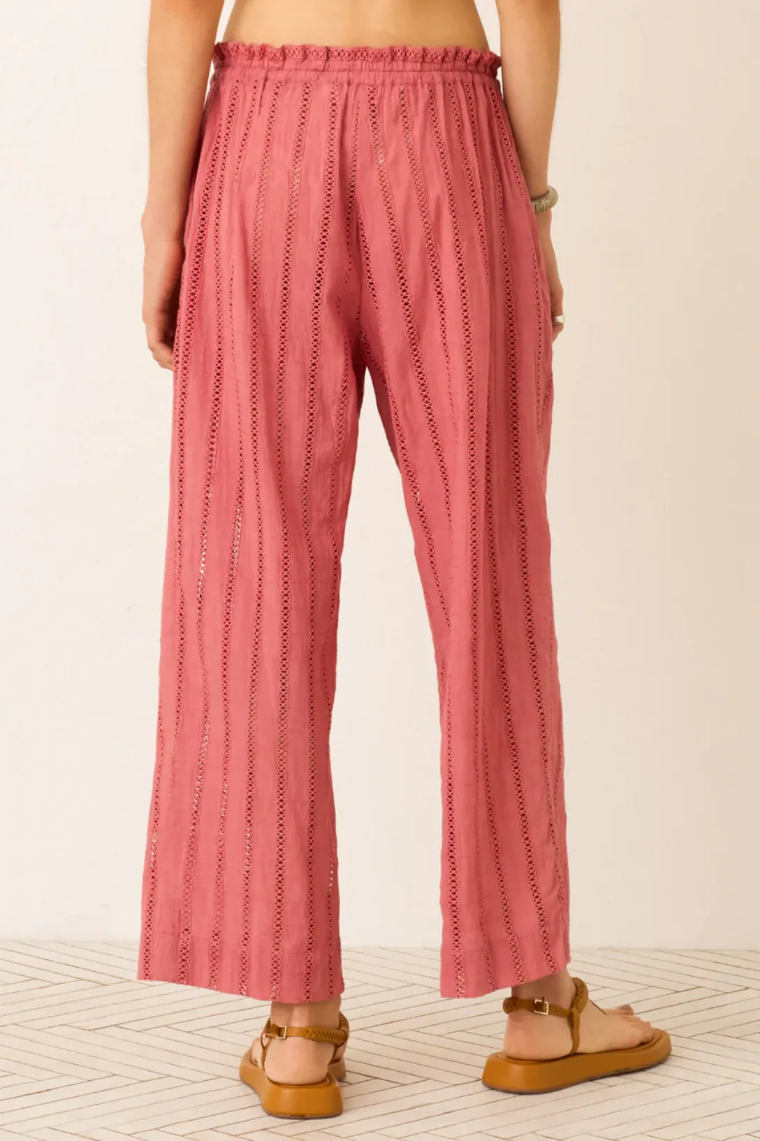 Otto Rouge Eyelet Pant | Red Rouge