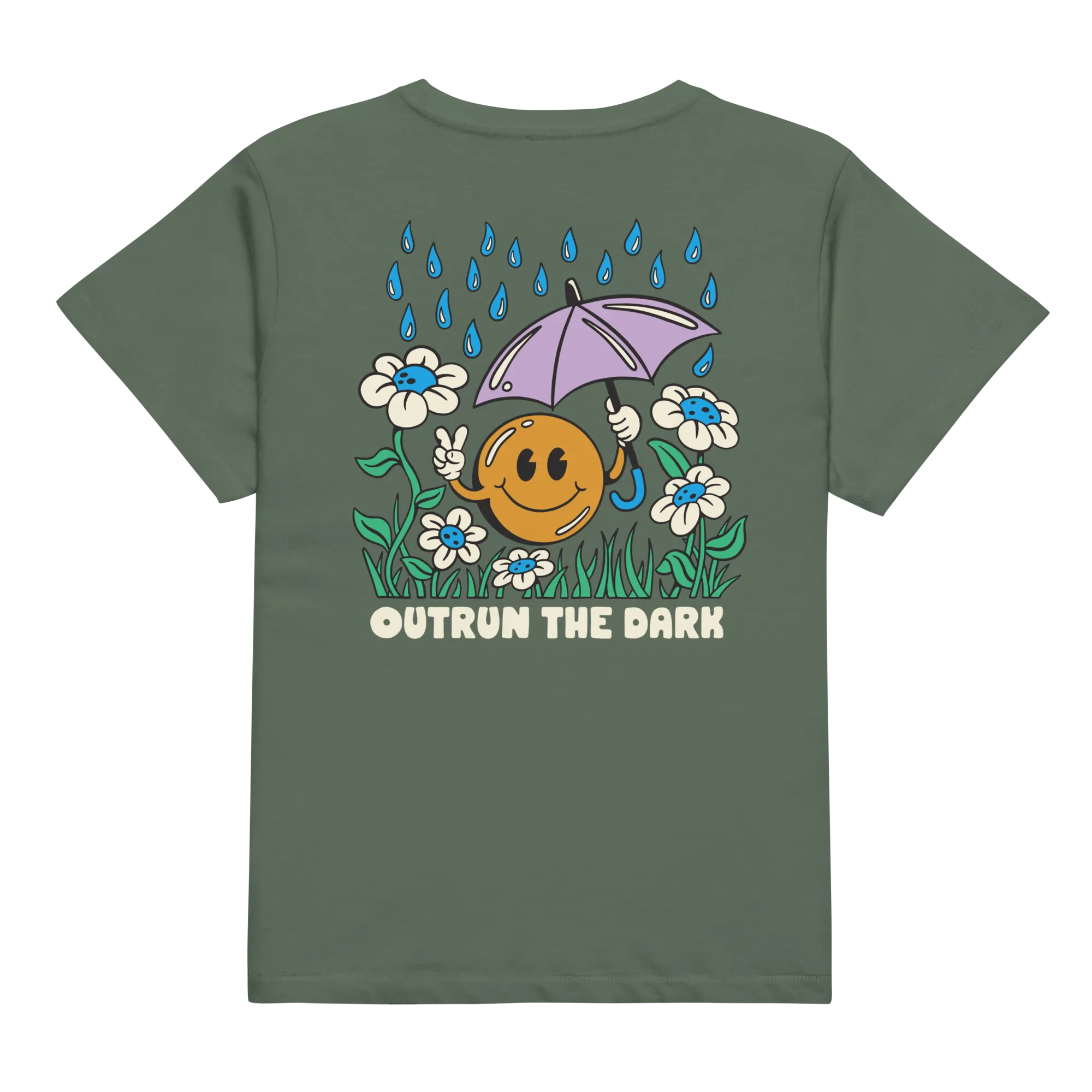 Outrun the Rain Women’s High No Logo Tee
