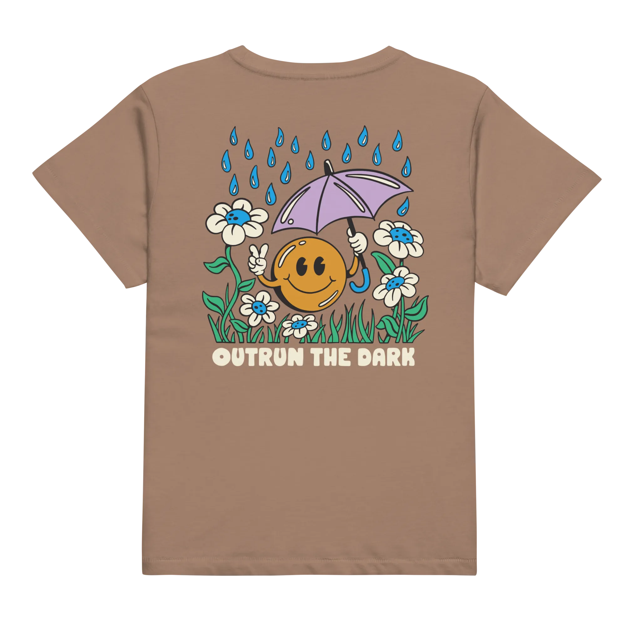 Outrun the Rain Women’s High No Logo Tee