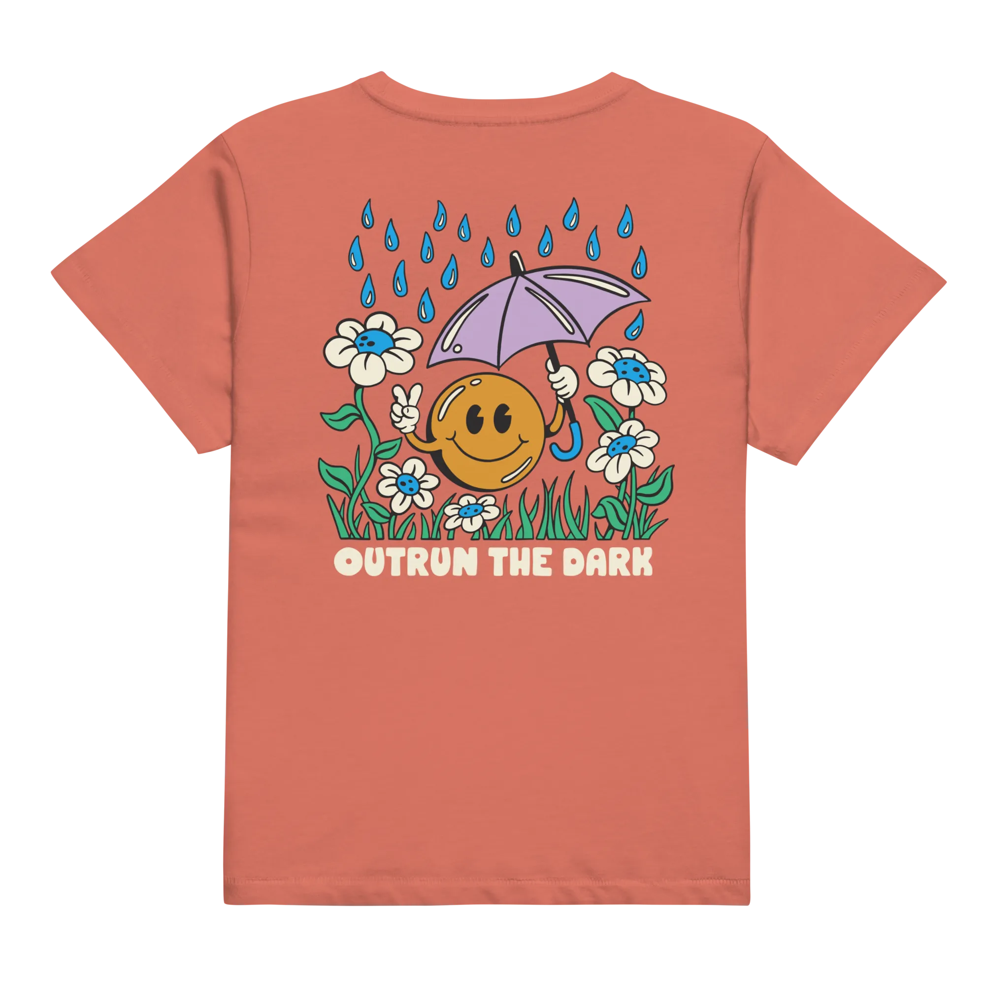 Outrun the Rain Women’s High No Logo Tee