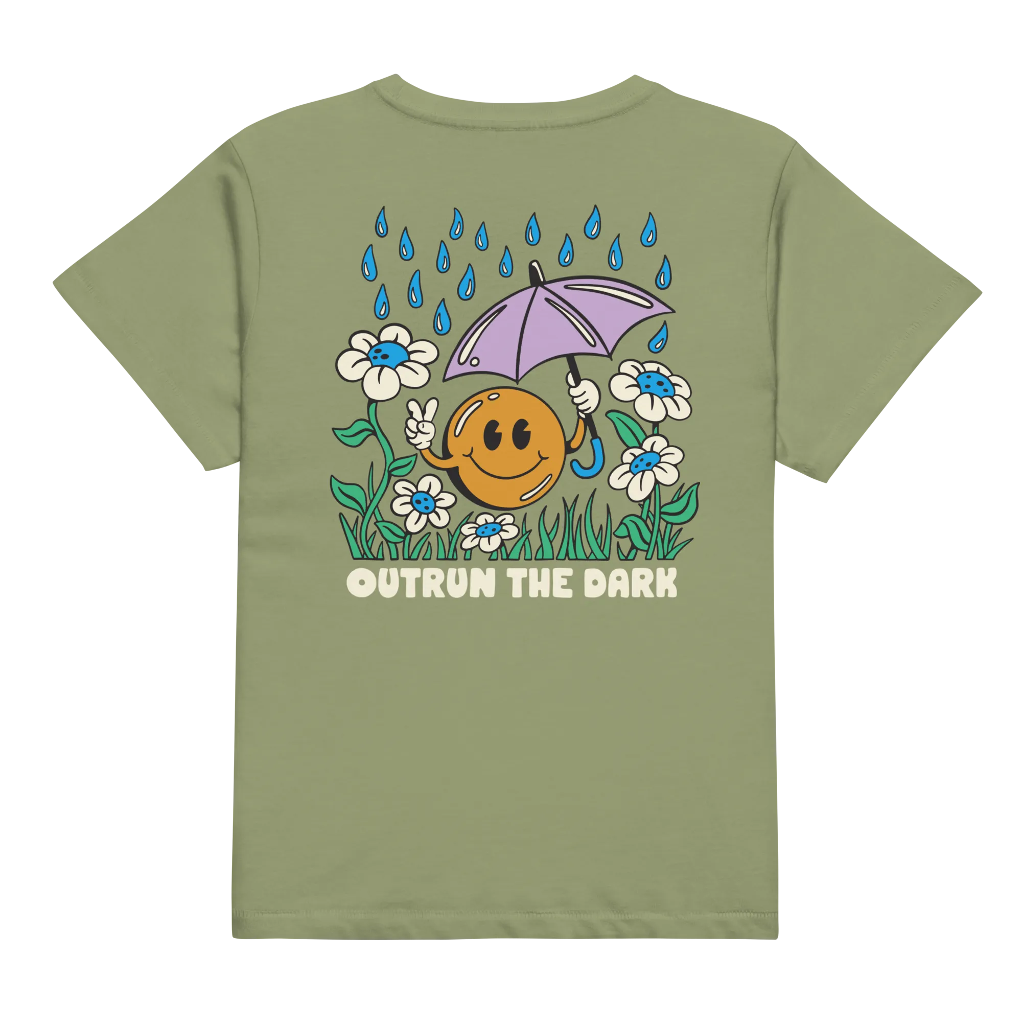 Outrun the Rain Women’s High No Logo Tee