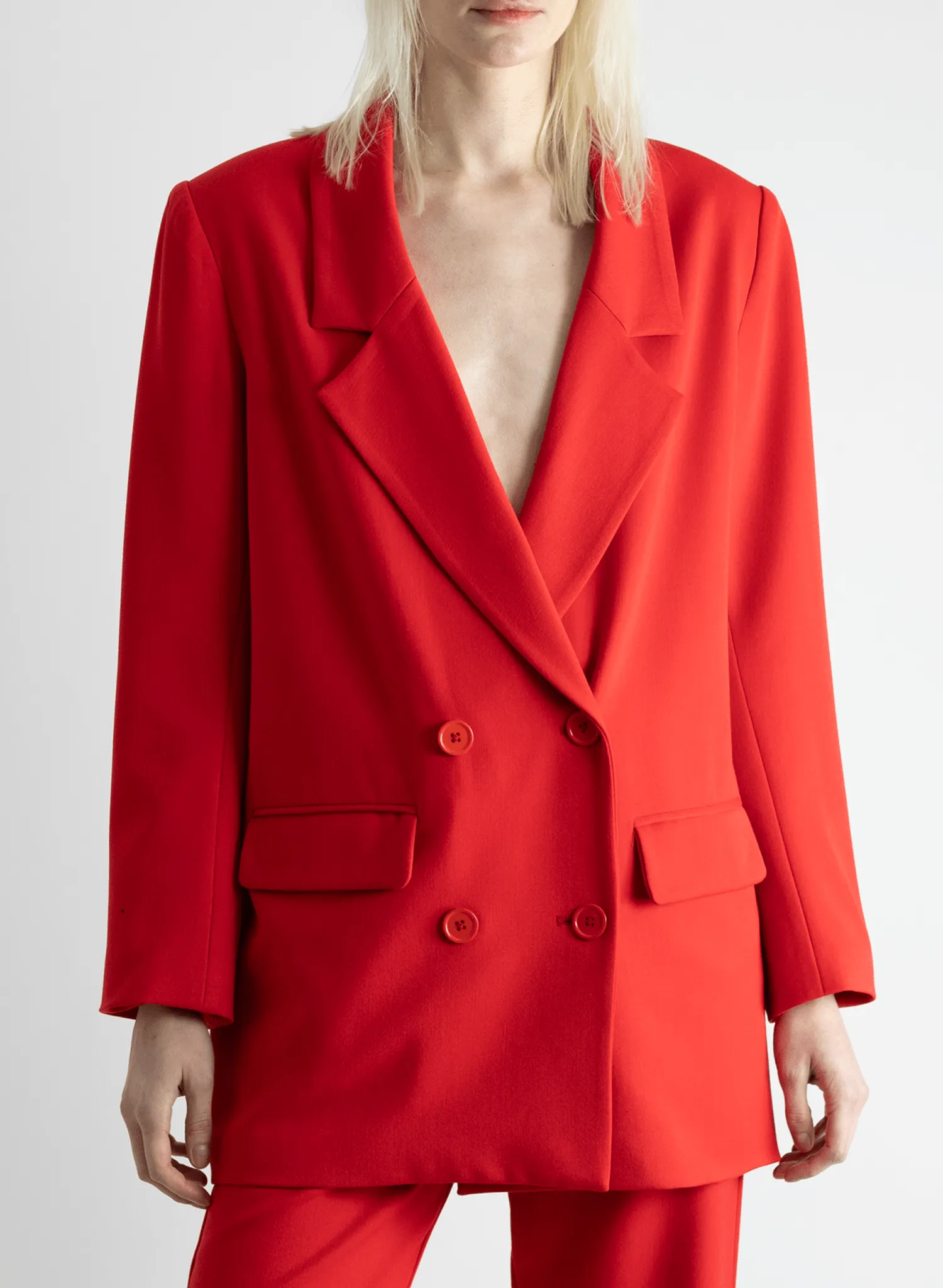 Oversized Blazer - Red