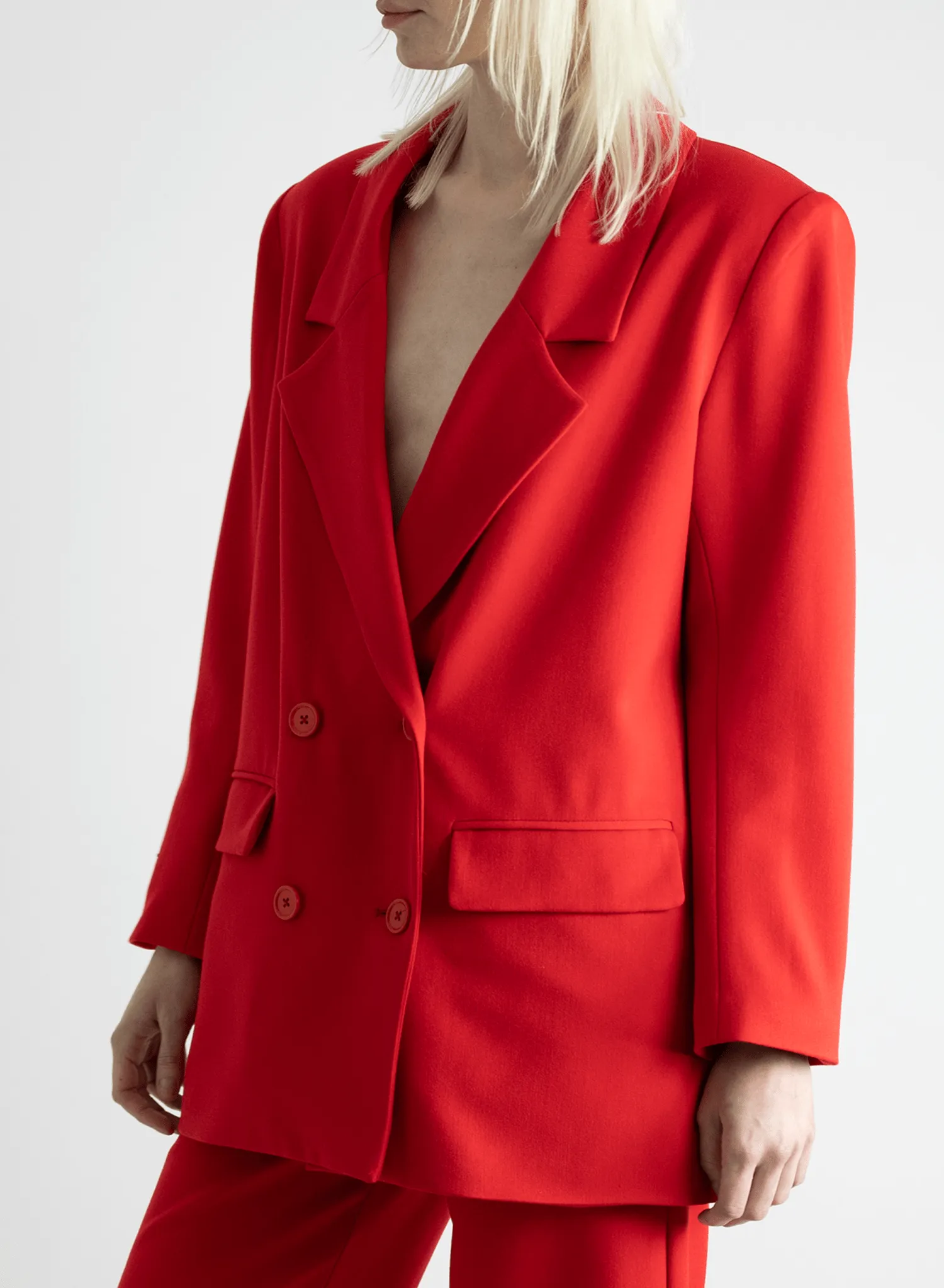 Oversized Blazer - Red